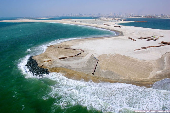 Остров Пальма Дейра в Дубае (ОАЭ)